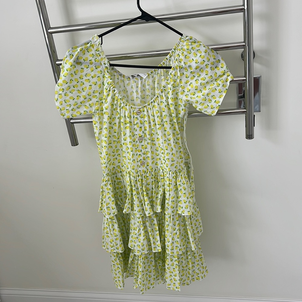 Caroline Constas Lemon mini dress new with tags